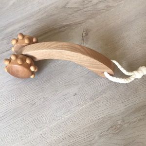 Wooden massage roller for body and legs